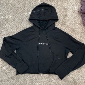 cropped hoodie